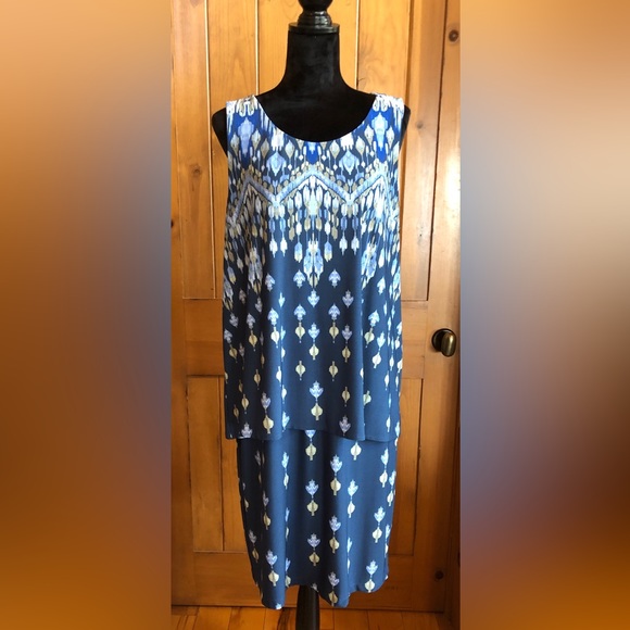 Chico's Dresses Chico Sleeveless Dress Soft Comfortable Multilayer